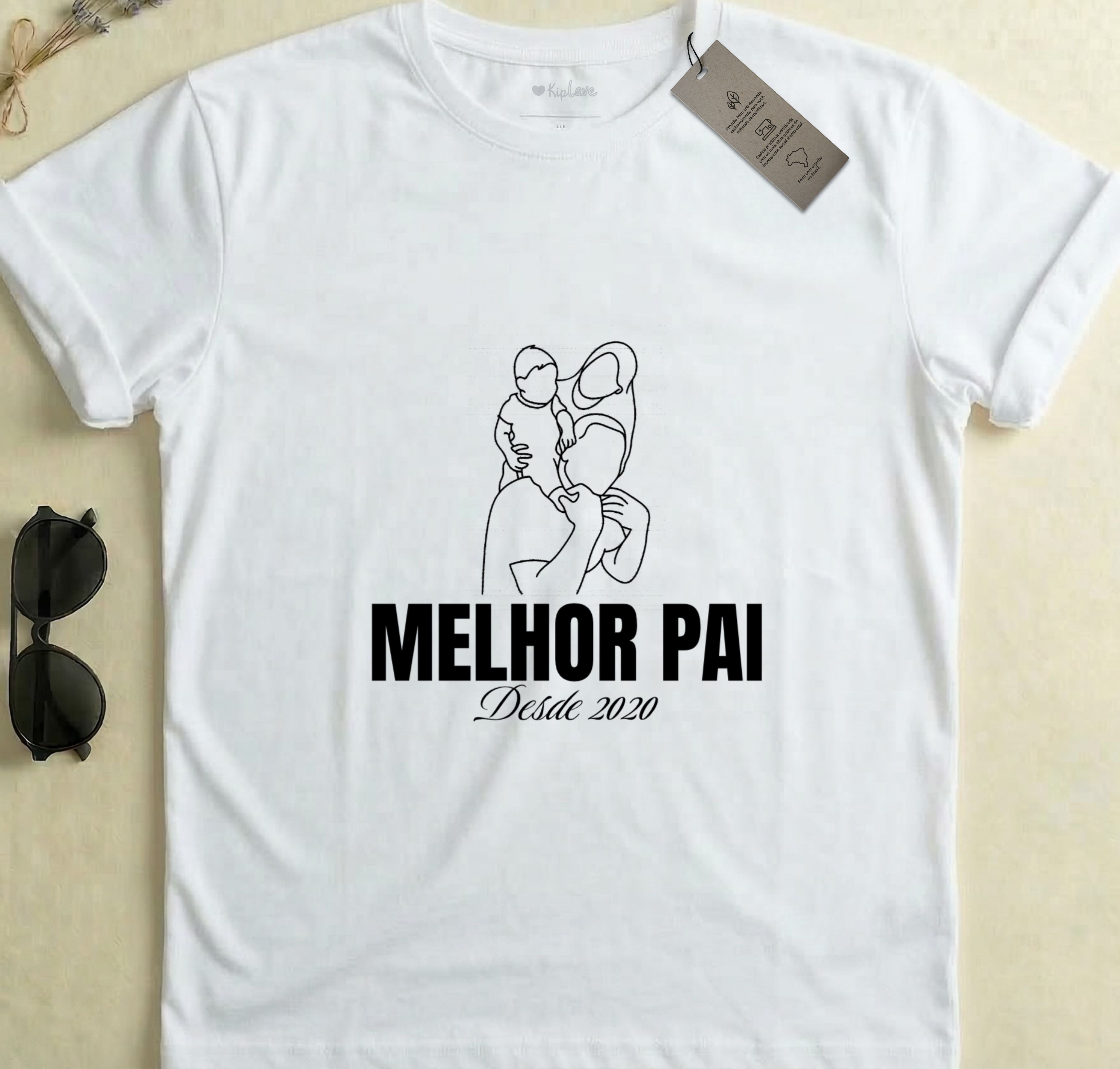 Pai, Eu Te Desenhei — Camiseta com o Desenho do Seu Filho