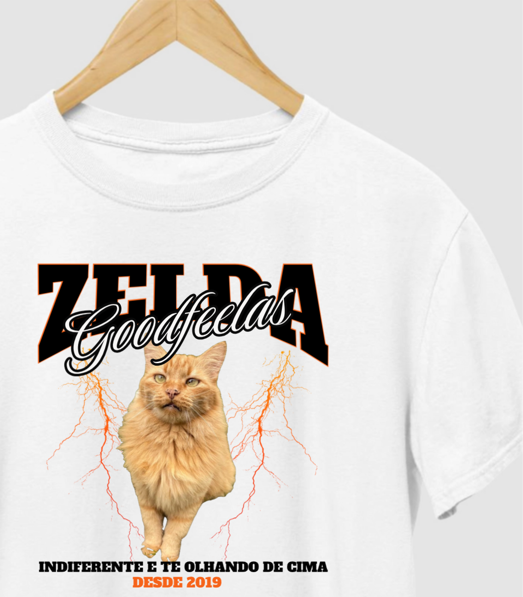 Camiseta personalizada com foto do cachorro em paródia bem-humorada estilo Zelda, presente para pai e mãe de pet