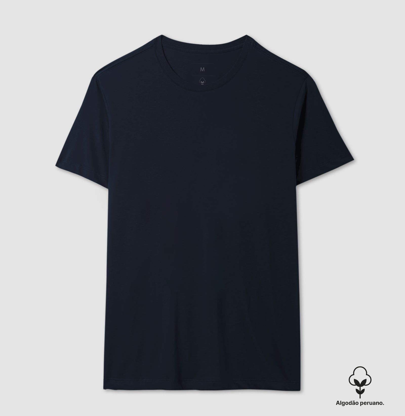 Camiseta Lisa Algodão Peruano