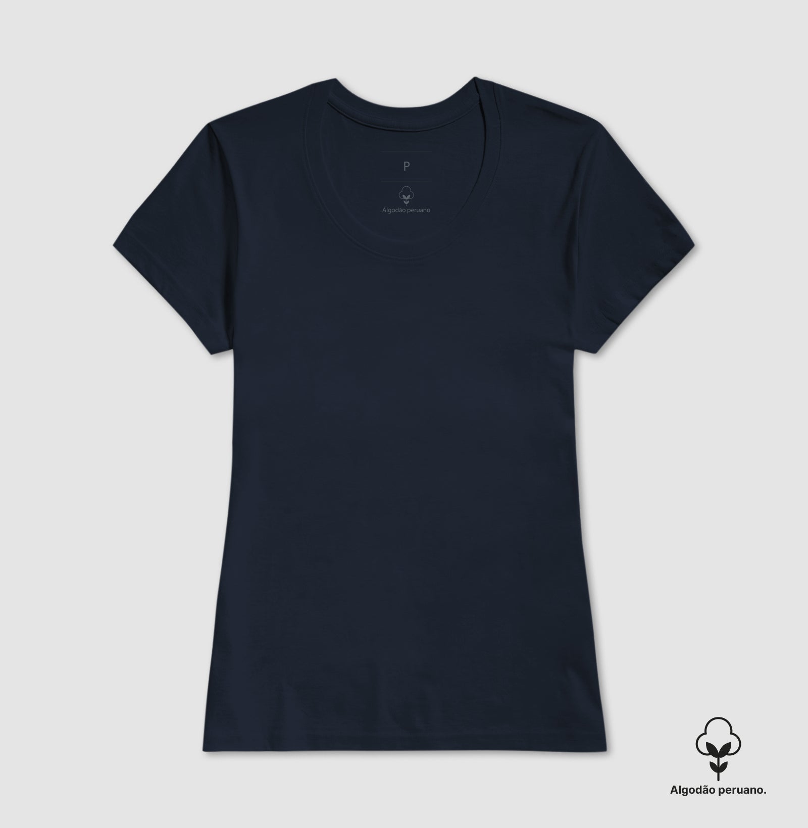 Camiseta Lisa Algodão Peruano