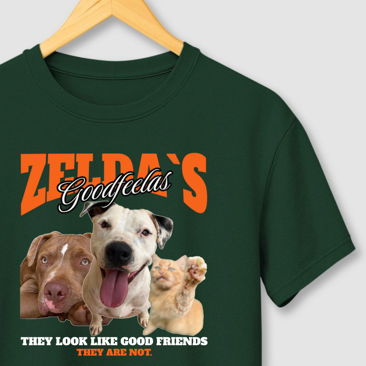 Camiseta personalizada com foto do cachorro em paródia bem-humorada estilo Zelda, presente para pai e mãe de pet