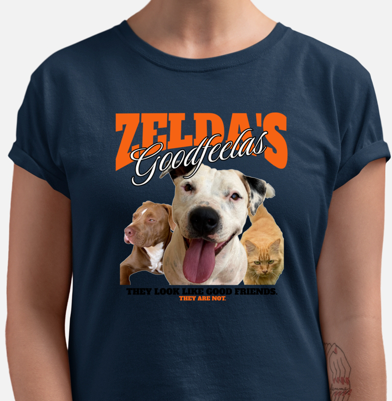 Camiseta personalizada com foto do cachorro em paródia bem-humorada estilo Zelda, presente para pai e mãe de pet