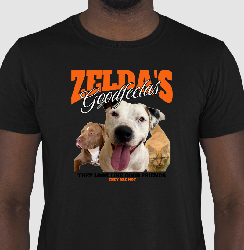 Camiseta personalizada com foto do cachorro em paródia bem-humorada estilo Zelda, presente para pai e mãe de pet