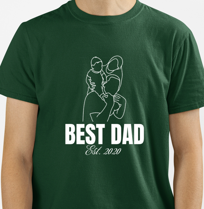 Pai, Eu Te Desenhei — Camiseta com o Desenho do Seu Filho